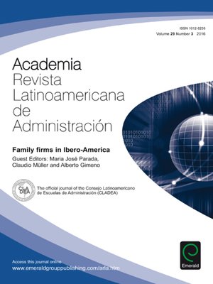 cover image of Academia Revista Latinoamericana de Administracion, Volume 29, Issue 3